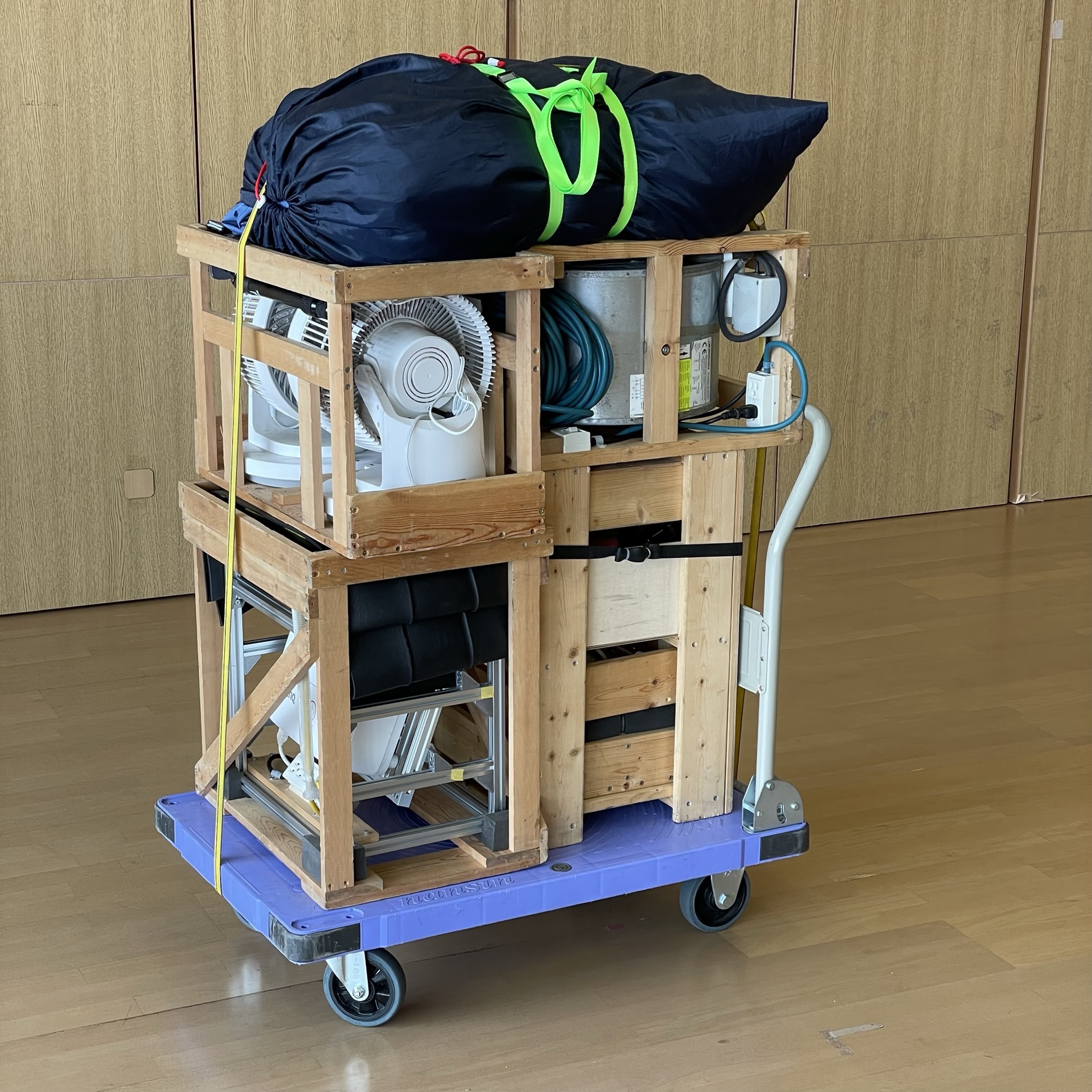 機材一式(5m)台車サイズ60x90cm 機材一式(5m)台車サイズ60x90cm